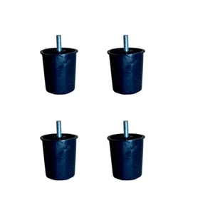 Baza Plastik Ayak - 58MM - Siyah M.3/8 HKS277 - 4 Adet TG-V 12376