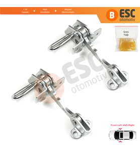 Fiat Punto MK2 188 5-Kapı 1999-2012 51754186 İçin 2 EA Ön Sağ ve Sol Kapı Gergi Yayı