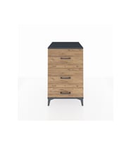 Kronos Komodin 3 Çekmeceli 60x59x96 Antrasit-Çam