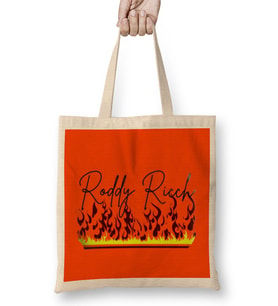 Roddy Ricch Logo Bez Çanta Uzun Saplı