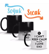 Exo i Cant Keep Calm Sihirli Kupa Bardak Porselen