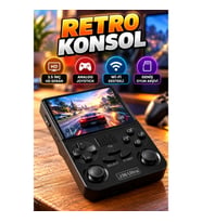 3.5 İnç HD Ekranlı Taşınabilir Retro Oyun Konsolu – 640×480, Analog Joystick ve Wi-Fi