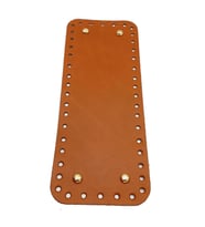 Angel Çanta Aksesuar Gerçek Deri Taba 30X12 cm Dikdörtgen Light Gold Metalli Çanta Tabanı