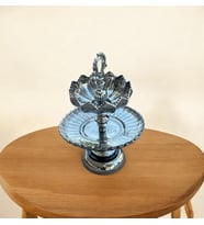 LÜKS İKİ KATLI SUNUMLUK (Koyu Füme)