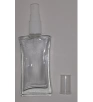 PARFÜM ŞİŞESİ 50 ML (3 ADET) ŞEFFAF KAPAKLI   İÇBÜKEY BOŞ ŞİŞE