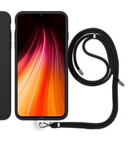 Xiaomi Redmi Note 8 İp Askılı Silikon Kılıf Siyah