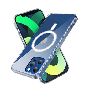 Apple Apple iPhone 13 Pro Kılıf Şeffaf Shock-Proof Magnetic Ultra Protection Wireless Case (Renksiz)
