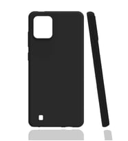 Realme C11 2021 Kılıf Zore Biye Silikon Kılıf (Siyah)