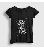 Presmono Kadın Siyah A Sky Full Of Stars Coldplay T-Shirt 468543tt