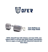 Ofer cam kapılar ve cam balkonlar için GÜVENLİKLİ emniyet kilidi YENİ TİP