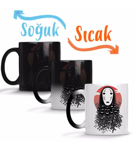 Spirited Away No Face Miyazaki Sihirli Kupa Bardak Porselen