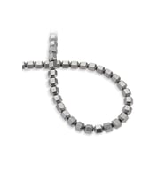 Hematit Doğal Taş Mat Titanyum Özel Kesim 8x8mm Dizi