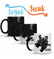 Black Panther Sihirli Kupa Bardak Porselen