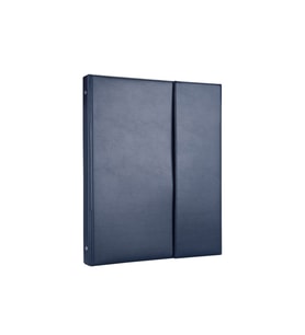 Evrak Sunum Tanıtım Firma Klasörü Sekreterlik A4 4 Halkalı Ring Binder File 250 Yaprak Kapasiteli 27x33 cm (Lacivert)
