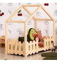 Markaawm Çocuk Karyola Montessori Yatak Doğal Çam Cone (Karışık)