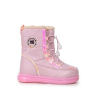 Trendyshose 9090-1 Kız Çocuk Kurklu Soğuk Geçirmez Yağmur Geçirmez Bot (Pembe)