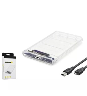 HADRON HDX1760 HDD KUTU USB3.0 PLASTİK SATA 2.5" TRANSPARENT