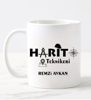 Harita Teknikeri Kupa Bardağı Beyaz
