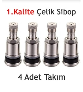 Oto Lastik 1.Kalite Çelik Sibop Takımı 4 Adet