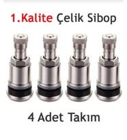 Oto Lastik 1.Kalite Çelik Sibop Takımı 4 Adet
