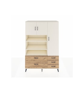Hyperion Dolap 9 Raflı 5 Çekmeceli 3 Kapaklı 132x44x195 Aytaşı-Aytaşı/Çam