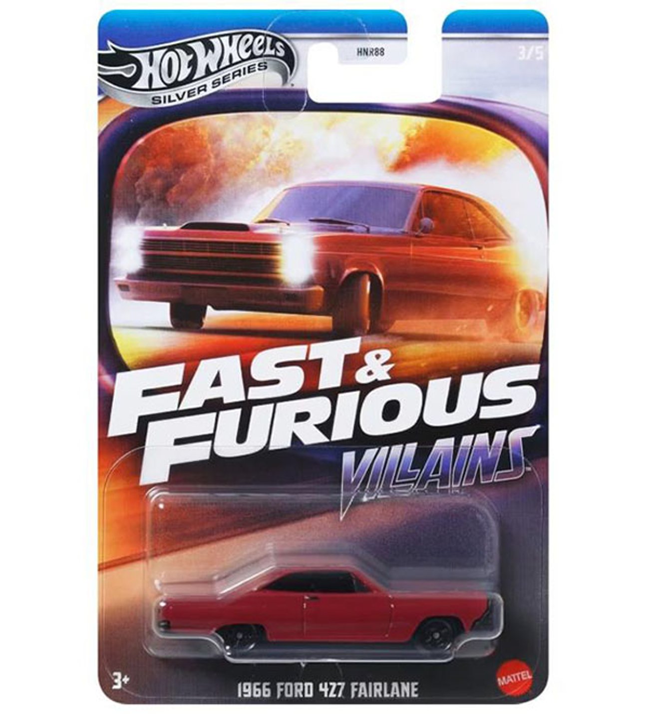 邦楽 wface hot beefsandwiches Hot Wheels Fast and Furious - Villains 1966 Ford 427 Fairlane (1/64)
