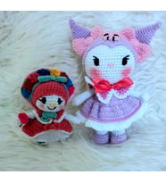 Kuromy ve Melodi Amigurumi Organik Oyuncak