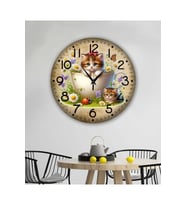 bilge Tasarım RETRO Duvar Saati 35 x 35 CM (Karışık)