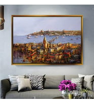 Altın Çerçeveli dekoratif tablo a251 (Gold)