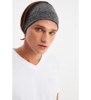 Füme Erkek Pamuklu Penye, Kaymaz, Ultra Hafif, Spor Geniş Saç Bandı Bandana Buff