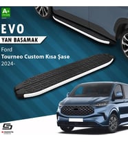 S-Dizayn Ford Tourneo Custom 2 Kısa Şase Evo Aluminyum Yan Basamak 223 Cm 2023 Üzeri A+ Kalite