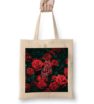 Kpop Korean Love Finger Snap Red Roses Bez Çanta Uzun Saplı