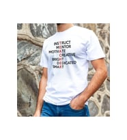 Unisex Bisiklet Yaka Baskılı Oversize T-Shirt - Beyaz