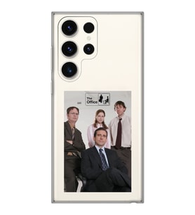 Samsung Galaxy S23 ULTRA Uyumlu The Office Tasarımlı Şeffaf Telefon Kılıfı