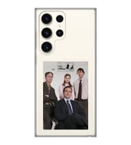 Samsung Galaxy S23 ULTRA Uyumlu The Office Tasarımlı Şeffaf Telefon Kılıfı