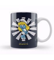 Smurfette Retro Japanese Smurfs Kupa Bardak Porselen