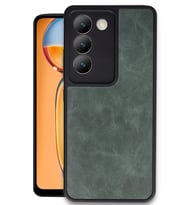 V30 Lite 4G Kılıf Aras Deri Kapak - Koyu Yeşil