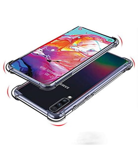 Coverzone Galaxy A30S ile uyumlu K?l?f Z-Nitro Anti Shock Silikon Kapak Kamera Korumal? Anti?ok Airbag K�?e Korumal? Silikon ?effaf K?l?f