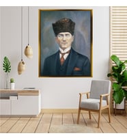 ÇERÇEVELİ ATATÜRK TABLO S284