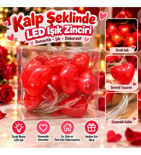 Kalp Şeklinde LED Işık Zinciri
