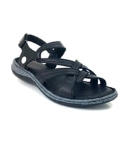 Mammamia D25ys-2530 Kadın Hakiki Deri Comfort Sandalet (Siyah)