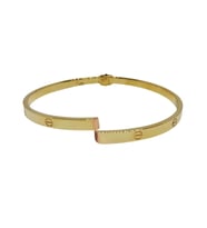 Yıldız Gold 14 Ayar Birleşik İnce Cartier Altın Bilezik