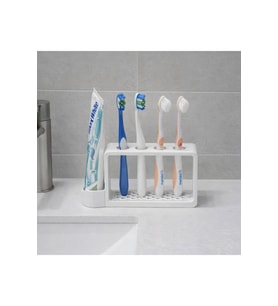 Diş Fırçası Organizer-4 Lü Diş Fırçalık Ve Macunluk Organizer-Diş Fırçası Diş Macunu Standı.