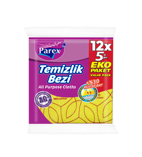 Temizlik Bezi 5'li Paket 34 X 35 Cm 12'li Paket