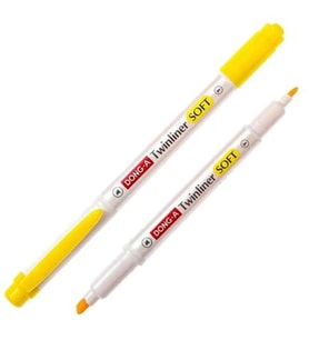 DONG-A TWINLINER SOFT FOSFORLU KALEM LİMON SARI NO:02