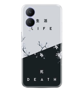 Vivo Y17S Kılıf Resimli Desenli Baskılı Silikon Life and Death 1339