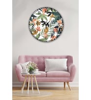 Bilge Retro Tasarımlı Duvar Saati 35 X 35 Cm (Baskılı)