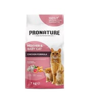 Pronature Mother & Baby Tavuk Etli Kuru Kedi Maması 7 Kg (Kahverengi)