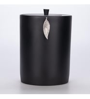 Leaf Çöp Kovası Siyah Gümüş