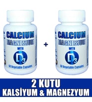 Kalsiyum Magnezyum Vitamin D3 120 Kapsül (2 KUTU)